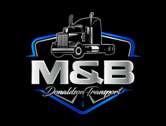 M & B Donaldson Transport  logo design by Ultimatum