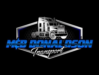 M & B Donaldson Transport  logo design by daywalker