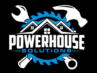 Powerhouse solutions logo design by AamirKhan