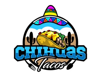 Chihuas Tacos logo design by DreamLogoDesign