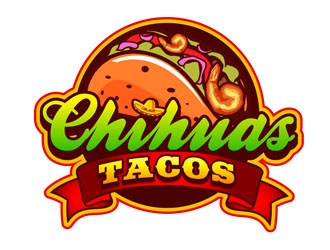 Chihuas Tacos Logo Design - 48hourslogo