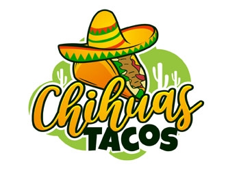 Chihuas Tacos logo design - 48hourslogo.com