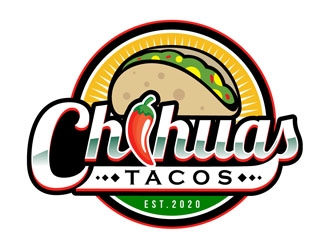 Chihuas Tacos logo design - 48hourslogo.com