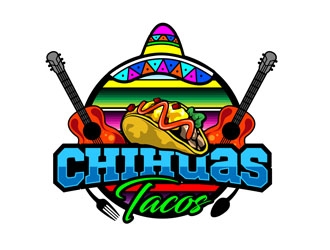 Chihuas Tacos logo design by DreamLogoDesign