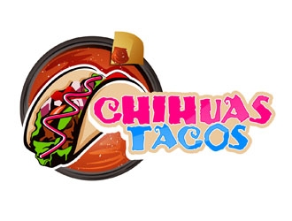 Chihuas Tacos logo design by DreamLogoDesign