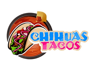 Chihuas Tacos logo design - 48hourslogo.com