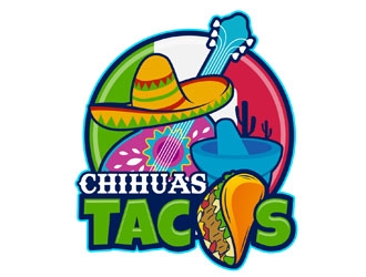 Chihuas Tacos logo design by DreamLogoDesign