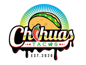 Chihuas Tacos logo design - 48hourslogo.com