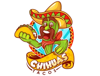 Chihuas Tacos logo design by Suvendu