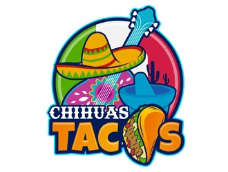 Chihuas Tacos Logo Design - 48hourslogo