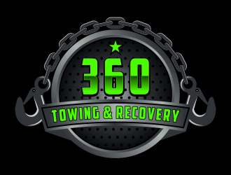 360 TOWING & RECOVERY logo design by Kruger