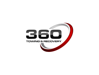 360 TOWING & RECOVERY logo design by Garmos