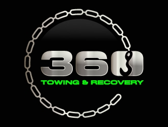 360 TOWING & RECOVERY logo design by drifelm