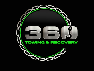 360 TOWING & RECOVERY logo design by drifelm