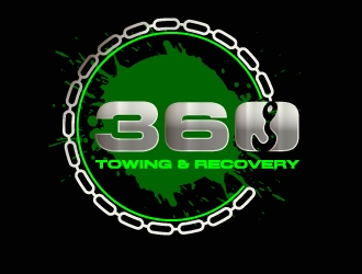 360 TOWING & RECOVERY logo design by drifelm