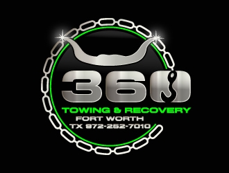 360 TOWING & RECOVERY logo design by drifelm