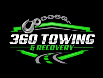 360 TOWING & RECOVERY logo design by AamirKhan