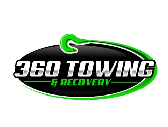 360 TOWING & RECOVERY logo design by AamirKhan