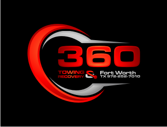 360 TOWING & RECOVERY logo design by Garmos