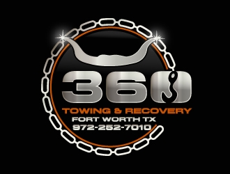 360 TOWING & RECOVERY logo design by drifelm