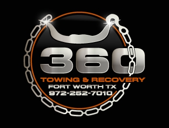 360 TOWING & RECOVERY logo design by drifelm