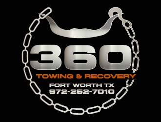 360 TOWING & RECOVERY logo design by drifelm