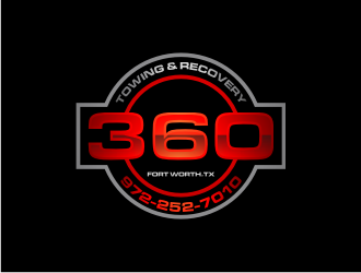 360 TOWING & RECOVERY logo design by Garmos