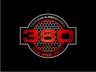 360 TOWING & RECOVERY logo design by Garmos