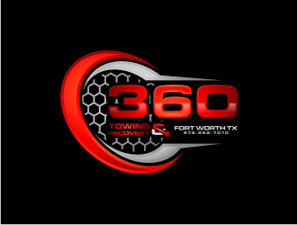 360 TOWING & RECOVERY logo design by Garmos