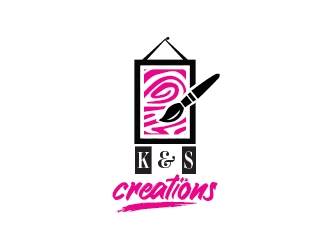 K & S Creations logo design by ascii