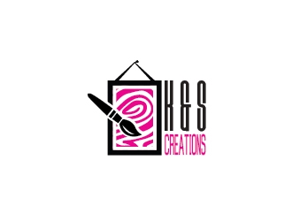 K & S Creations logo design by ascii