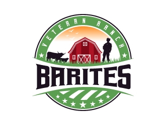 Barites Veteran Ranch logo design by Rock