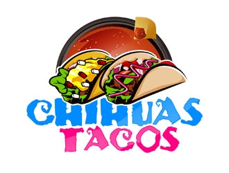 Chihuas Tacos logo design by DreamLogoDesign