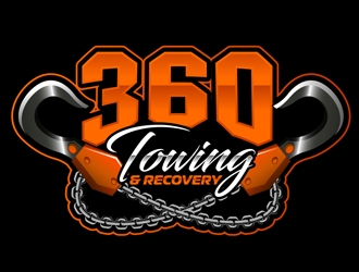 360 TOWING & RECOVERY logo design by DreamLogoDesign