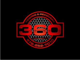 360 TOWING & RECOVERY logo design by Garmos