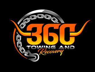 360 TOWING & RECOVERY logo design by Suvendu