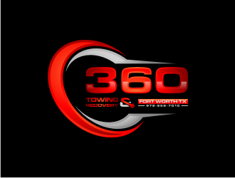 360 TOWING & RECOVERY logo design by Garmos