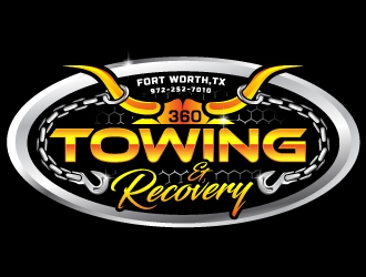 360 TOWING & RECOVERY logo design by Suvendu