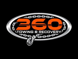 360 TOWING & RECOVERY logo design by daywalker