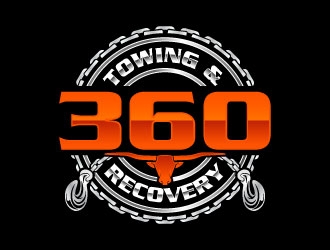 360 TOWING & RECOVERY logo design by daywalker