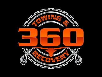 360 TOWING & RECOVERY logo design by daywalker