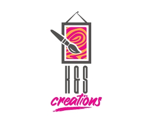 K & S Creations logo design by ascii