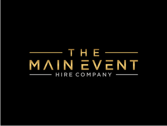 The Main Event Hire Company logo design by asyqh