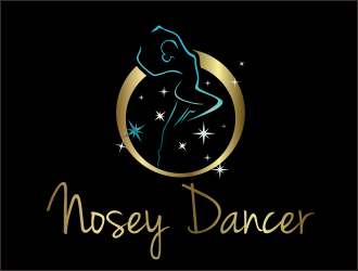 Nosey Dancer logo design by bosbejo