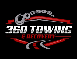 360 TOWING & RECOVERY logo design by AamirKhan