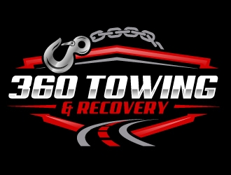 360 TOWING & RECOVERY logo design by AamirKhan