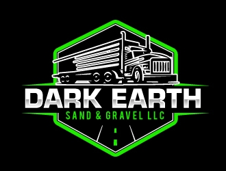 Dark Earth Sand &  Gravel LLC logo design by AamirKhan