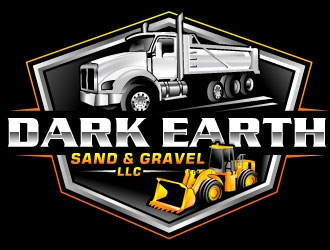 Dark Earth Sand &  Gravel LLC logo design by Suvendu