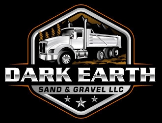 Dark Earth Sand &  Gravel LLC logo design by Suvendu