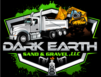 Dark Earth Sand &  Gravel LLC logo design by Suvendu